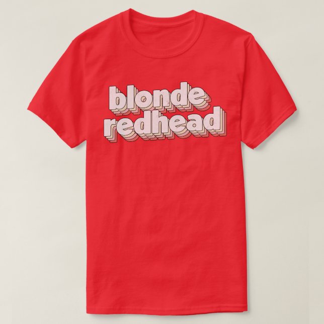 T-shirt Blonde rousse (Design devant)