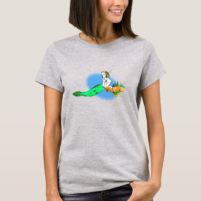 T-shirt Blonde Sirène (Devant)