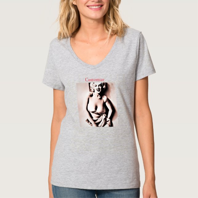 T-shirt Blonde vintage Thunder_Cove (Devant)