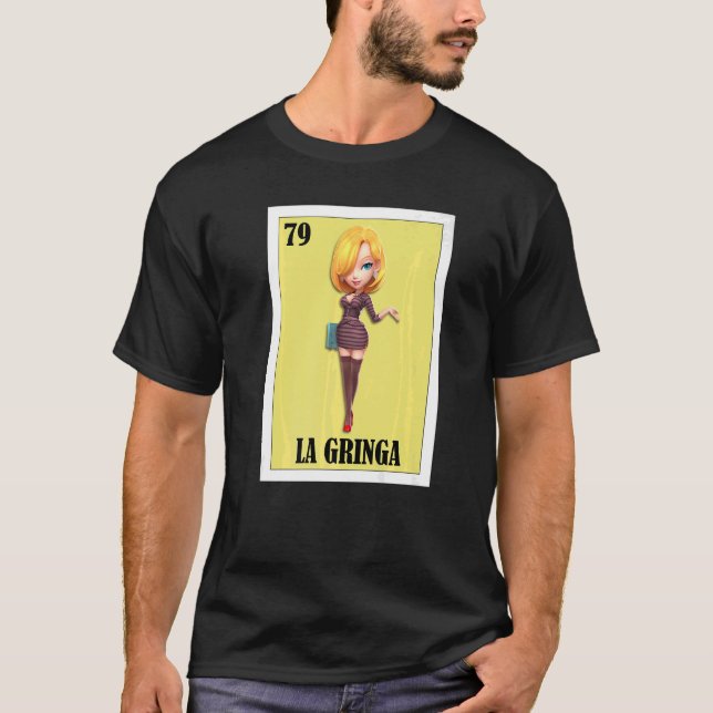 T-shirt Blondie espagnole Loterie mexicaine Bingo La Gring (Devant)