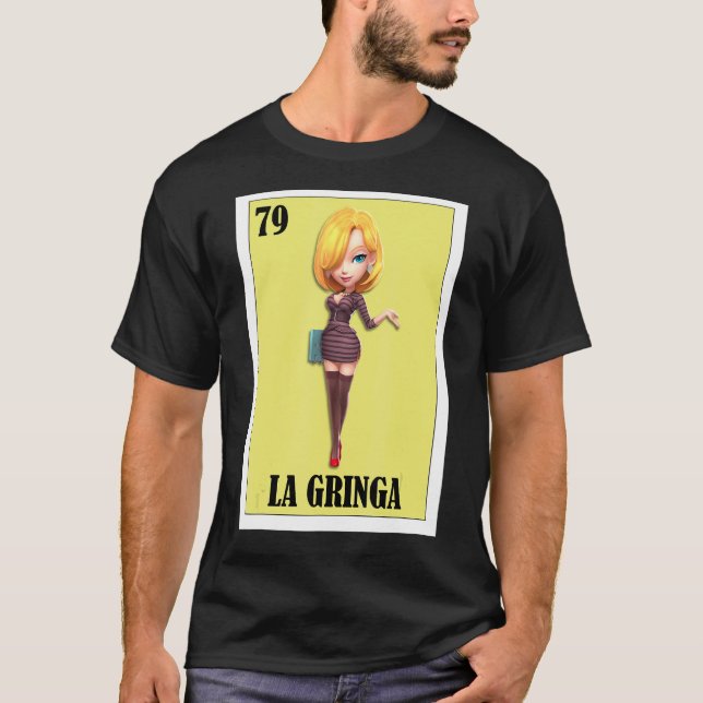 T-shirt Blondie espagnole Loterie mexicaine Bingo La Gring (Devant)