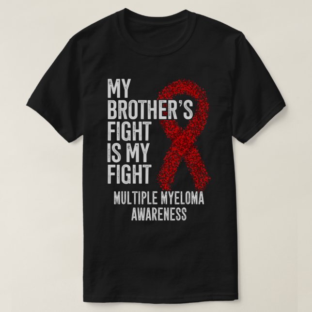 T-shirt Blood Cancer My Brothers Fight Is My Fight Multipl (Design devant)