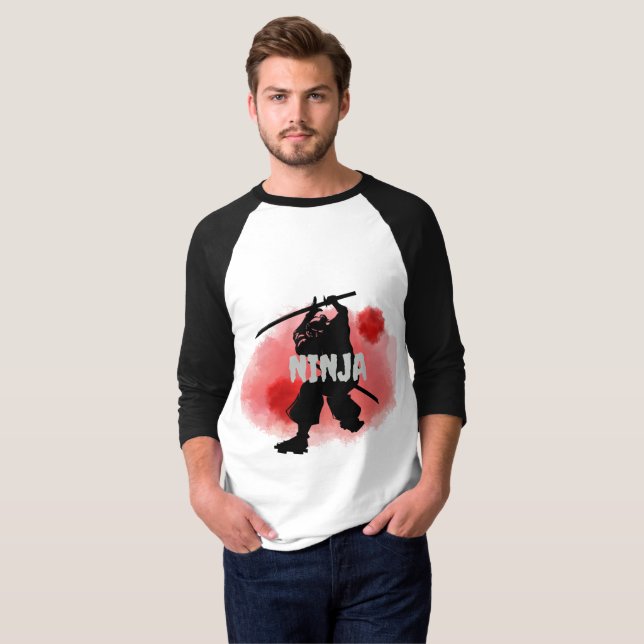 T-shirt blood moon ninja (customize) (Devant entier)