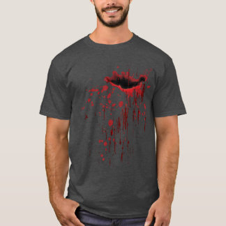 T-shirt Blood Splatter Blood Stained Halloween Zombie vint