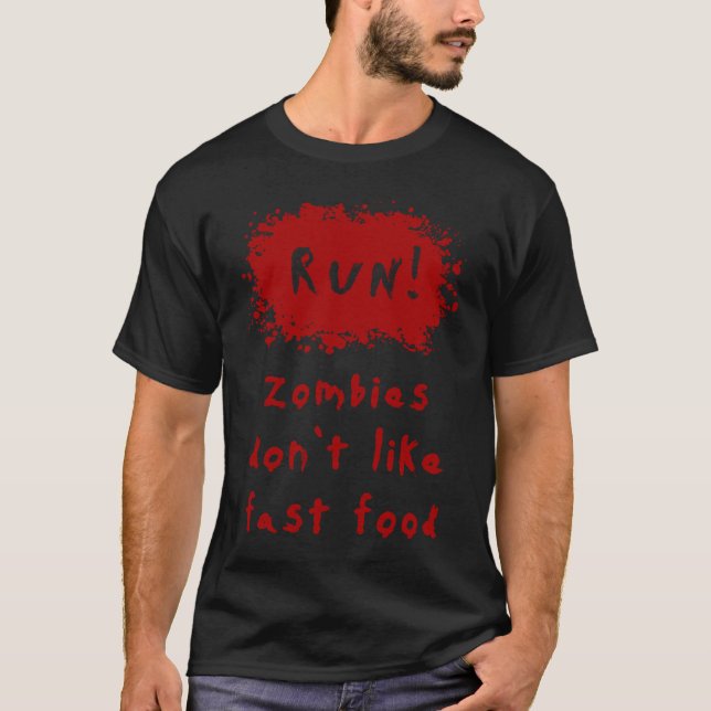 T-shirt Blood Splatter  Zombie Halloween (Devant)