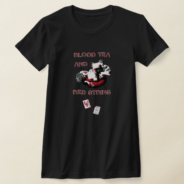 T-shirt Blood Tea and Red String - Conception plus petite (Poser)