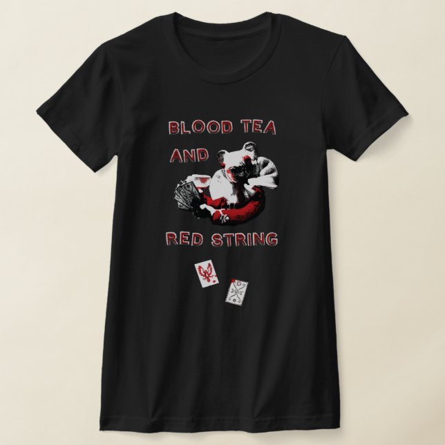 T-shirt Blood Tea and Red String - Women's Slim (Poser)