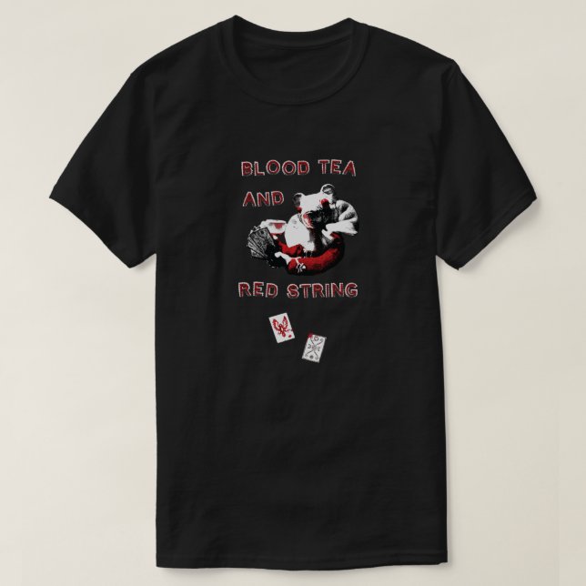 T-shirt Blood Tea & Red String - Conception plus petite-TO (Design devant)