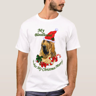 T-shirt Bloodhound Cadeaux de Noël
