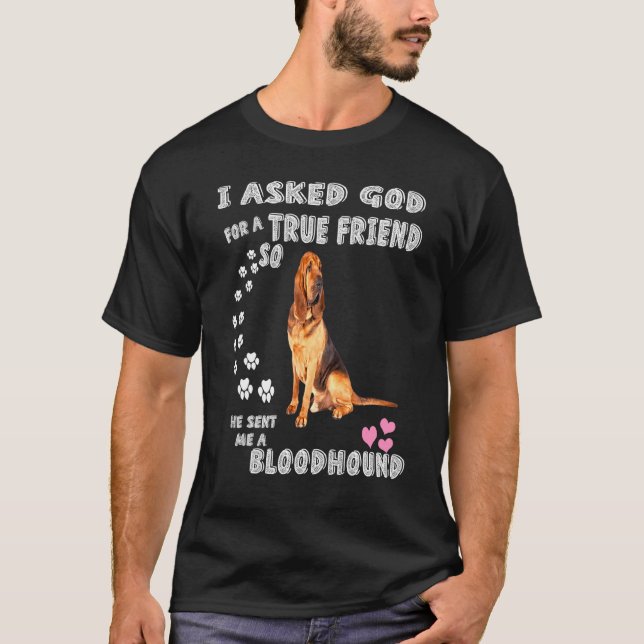 T-shirt Bloodhound Chien Scent Hound mignon Bloodhound (Devant)