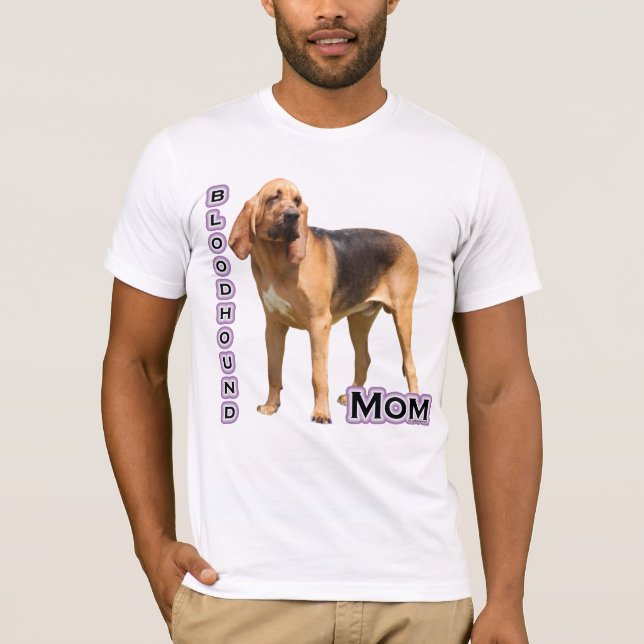 T-shirt Bloodhound Maman 4 (Devant)