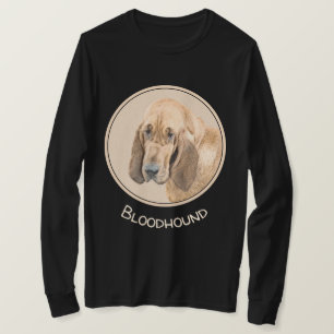T-shirt Bloodhound Paining - Cute Original Dog Art