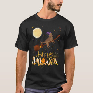 T-shirt Bloodhound Ride Witch Shotgun Bloodhound Chien Hal