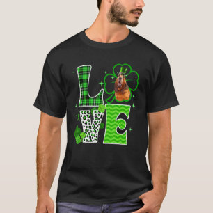 T-shirt Bloodhound Shamrock Lucky C Jour de la Saint Patri