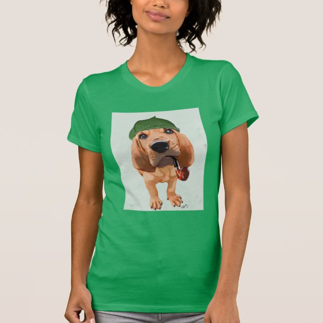 T-shirt Bloodhound Sherlock Holmes (Devant)