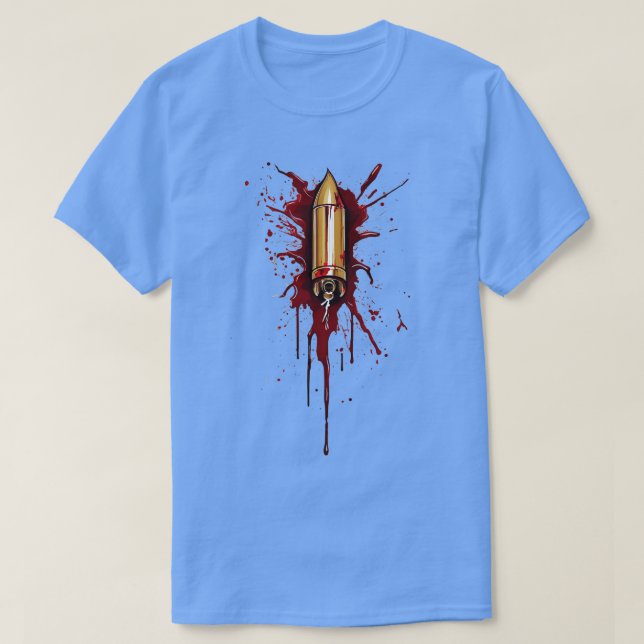 T-shirt Bloody Bullet Wound (Design devant)