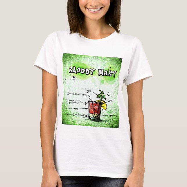 T-shirt BLOODY MARY recette drôle fête (Devant)