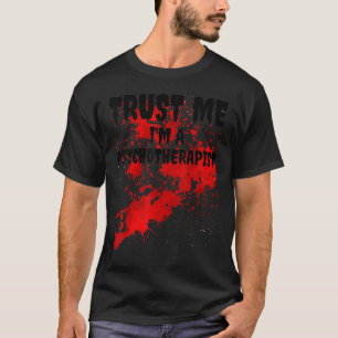 T-shirt Bloody Trust Me I'm A Psychotherapist Halloween ef