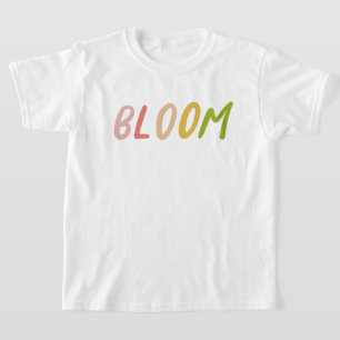 T-shirt Bloom Cute Coloré Enfants simples