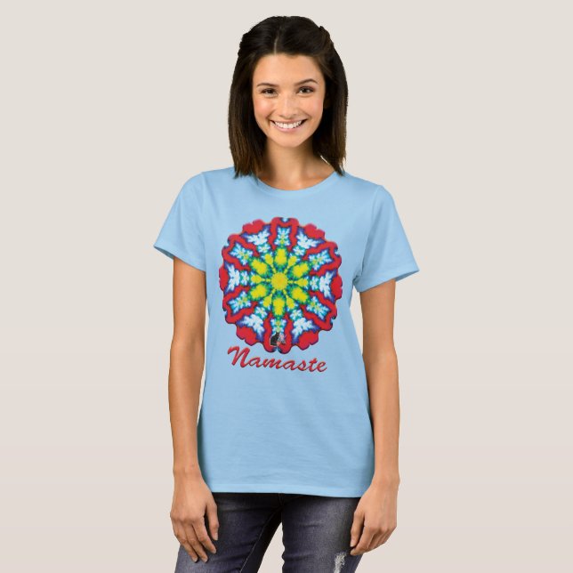 T-shirt Bloom Namaste Kaléidoscope (Devant entier)