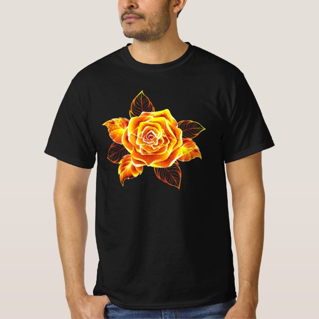 T-shirt Blooming Fire Rose (Devant)