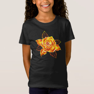 T-Shirt Blooming Fire Rose