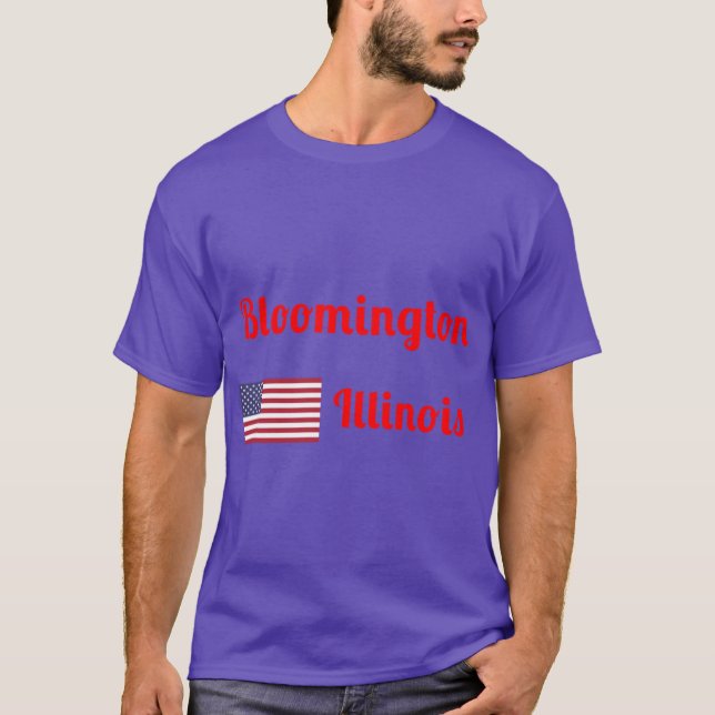 T-shirt Bloomington Illinois Stylish Prints2 (Devant)