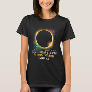 T-shirt Bloomington Indiana Total Éclipse solaire 8 avril