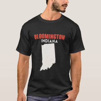 T-shirt Bloomington Indiana USA State America Travel Inde