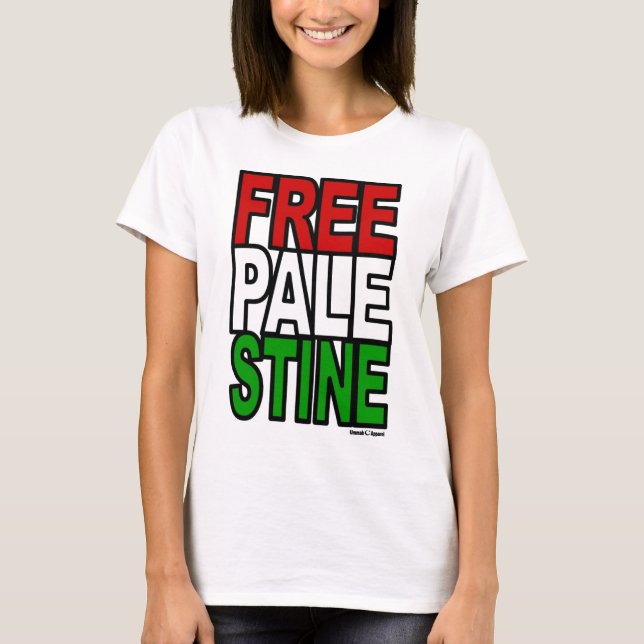 T-shirt Bloque de la Palestine libre (Devant)