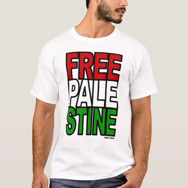T-shirt Bloque de la Palestine libre (Devant)