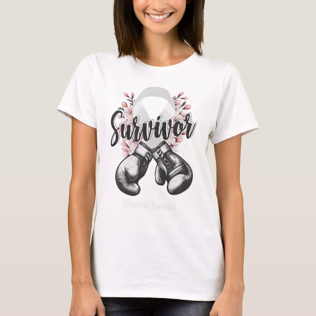 T-shirt Blossom Survivant guerrier aveugle (Devant)
