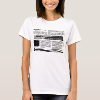 T-shirt Blouse Estampe de Journal
