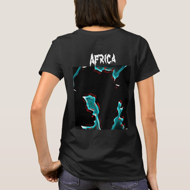 T-shirt Blouse Rose noir (Dos)
