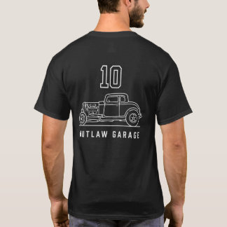 T-shirt Blouson Hot Rod Minimaliste Hors-la-Loi No 10 Bloc