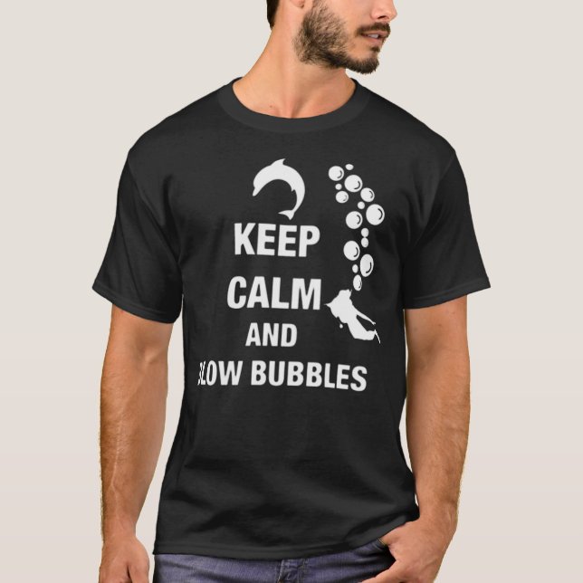 T-shirt Blow Bubbles à l'humour (Devant)