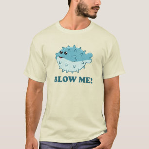 T-shirt Blow Me drôle Kawaii poitrine de poisson