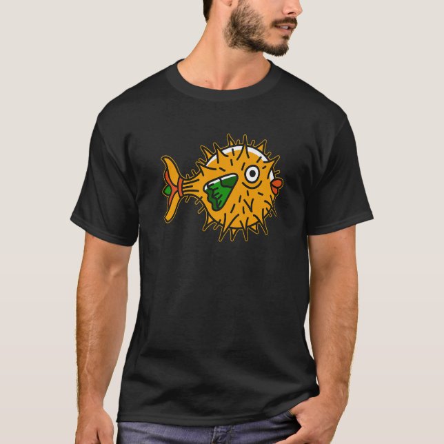 T-shirt Blowfish Dank Meme Cute Sea Fish Pufferfish (Devant)