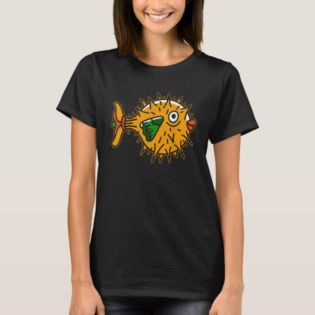 T-shirt Blowfish Dank Meme Cute Sea Fish Pufferfish (Devant)