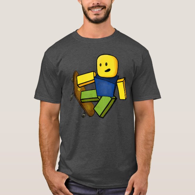 T-shirt Blox Noob Skater Funny Meme Gaming Gift For Gamers (Devant)