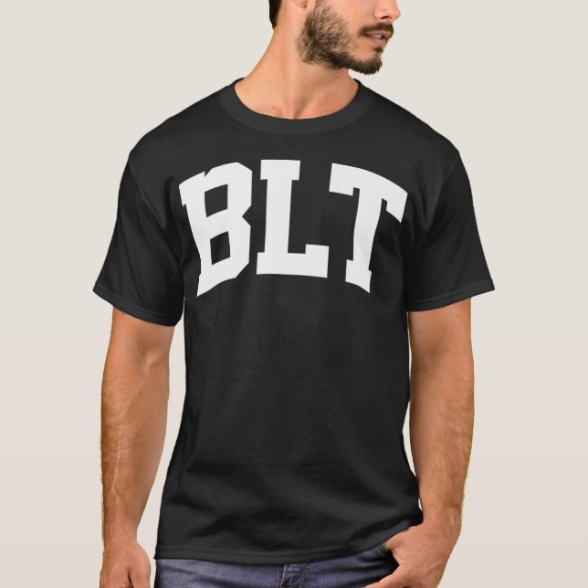 T-shirt BLT Vintage Retro Sports College Gym Arch Funny ki (Devant)