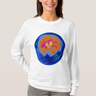 T-shirt Blue Abstract