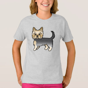 T-shirt Blue and Gold Yorkshire Terrier Yorkie