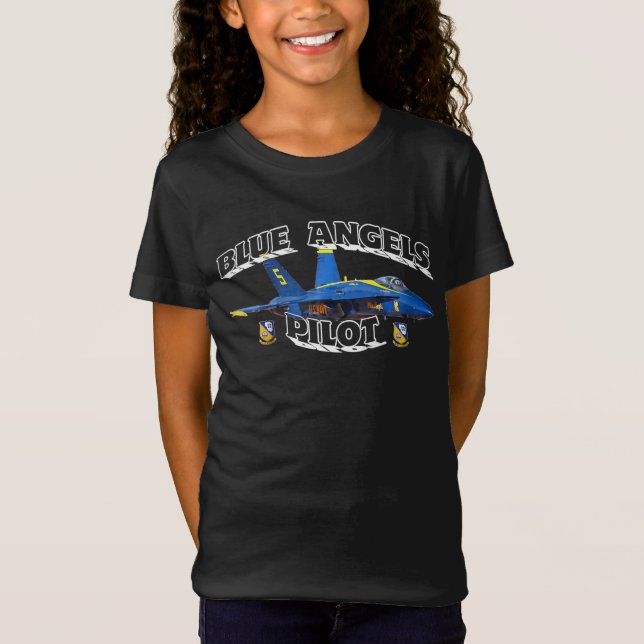 T-Shirt Blue Angels Pilote Enfants Blue Angels Pilote Cade (Devant)