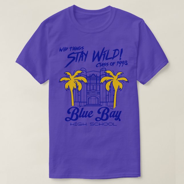 T-shirt Blue Bay High School Wild Things Film (Design devant)