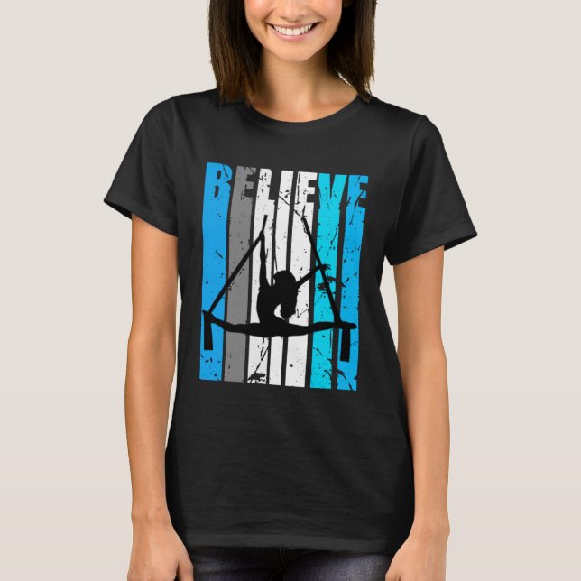 T-shirt Blue Believe Air Dancer Motivational Girls Dance R (Devant)