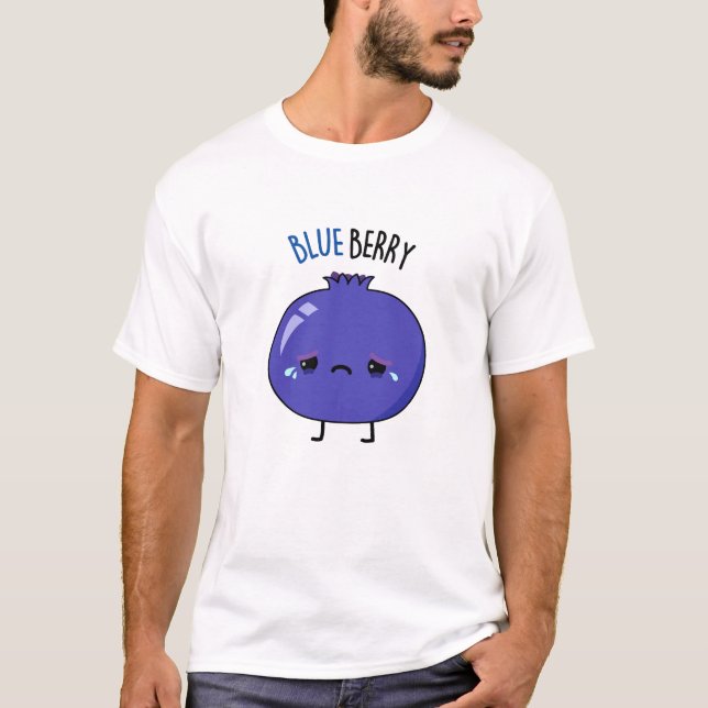 T-shirt Blue Berry Funny Blueberry Pun (Devant)