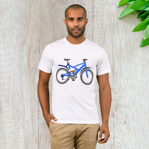 T-Shirt Blue Bicycle Mens