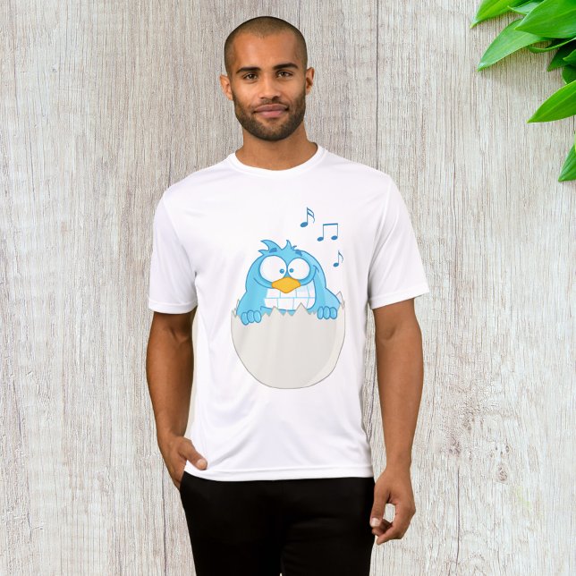 T-shirt Blue Bird Hatching Mens Actif (Créateur téléchargé)