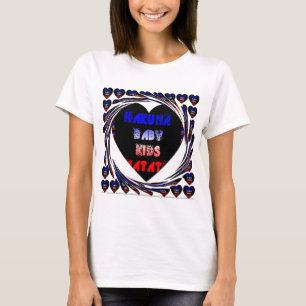 T-shirt Blue Black Hakuna Matata Baby Kids Design.png